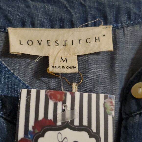 LOVE STITCH dolman sleeve M NEW - Picture 3 of 7